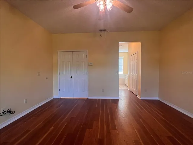 wooden floor in an empty room