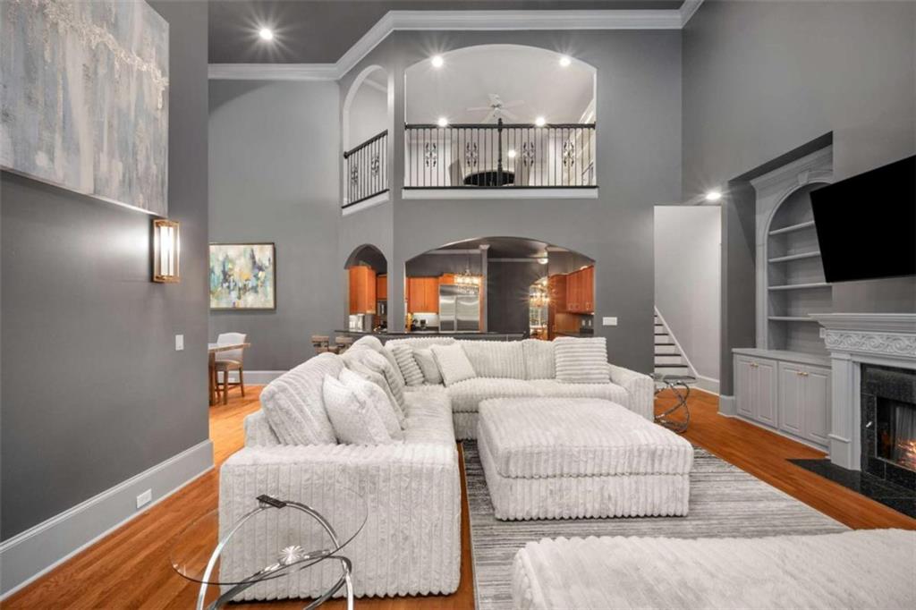 1670 Riverside Road Roswell, GA 30076 - Photo 27 of 88 a living room with furniture and a flat screen tv