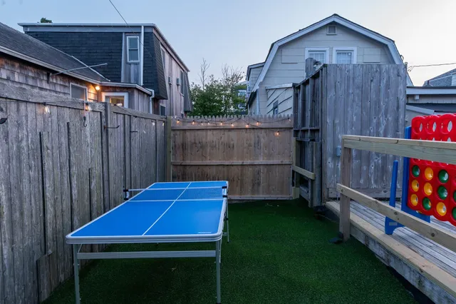 a backyard of a house