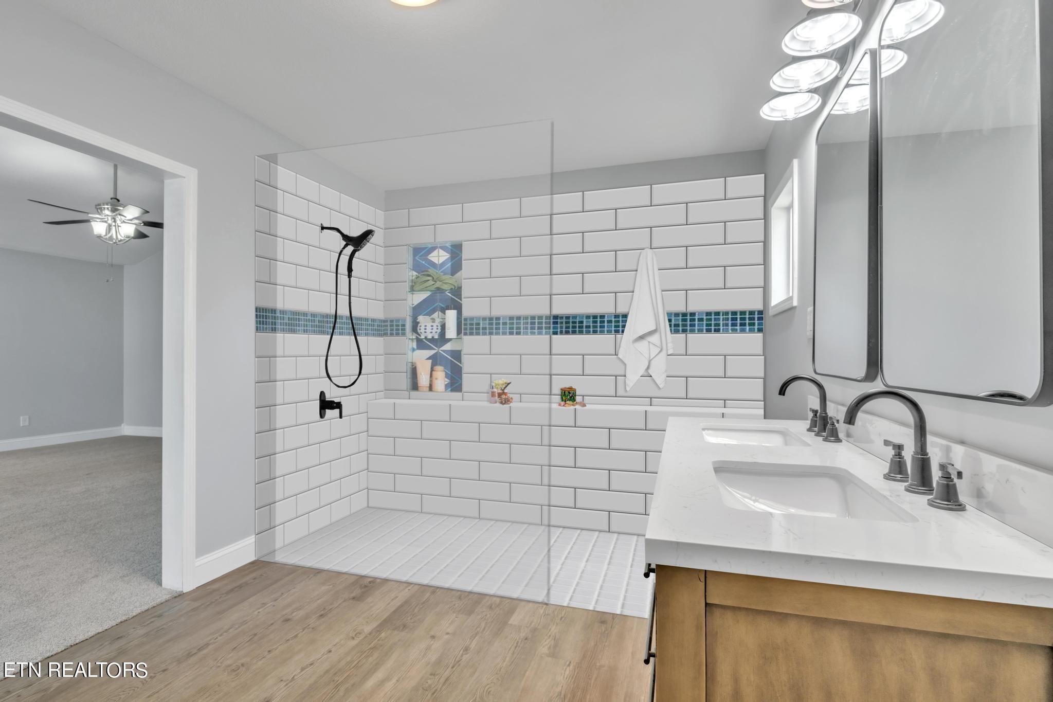 7917 Sharp Road Powell, TN 37849 - Photo 45 of 48 Staged Shower Possibility