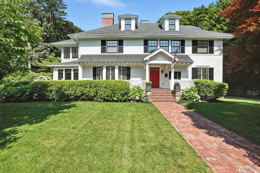 15 Winthrop Road Lexington, MA 02421 - Photo 1 of 39 a front view of a house with a yard