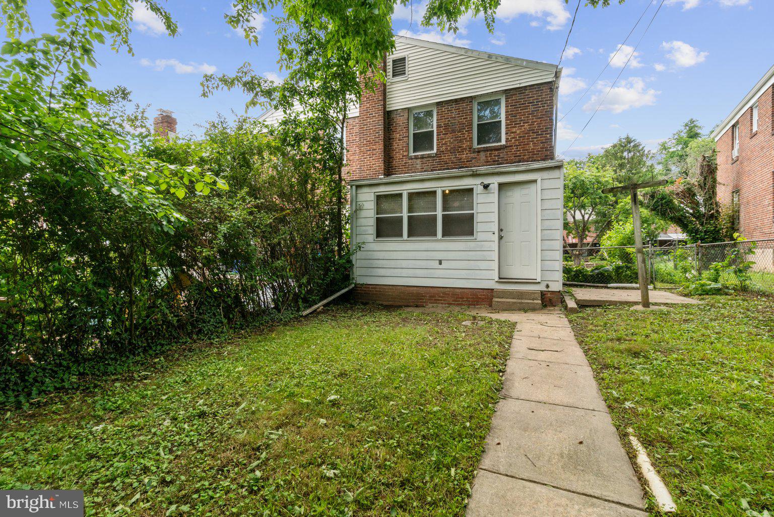 4427 Pen Lucy Road Baltimore, MD 21229 - Photo 29 of 29 Rear of the House and Fenced Backyard