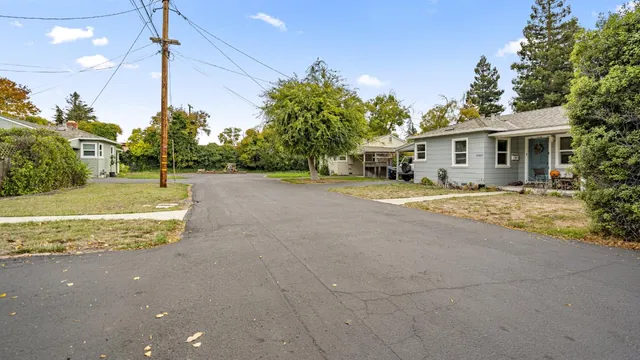 a view of a house with a patio