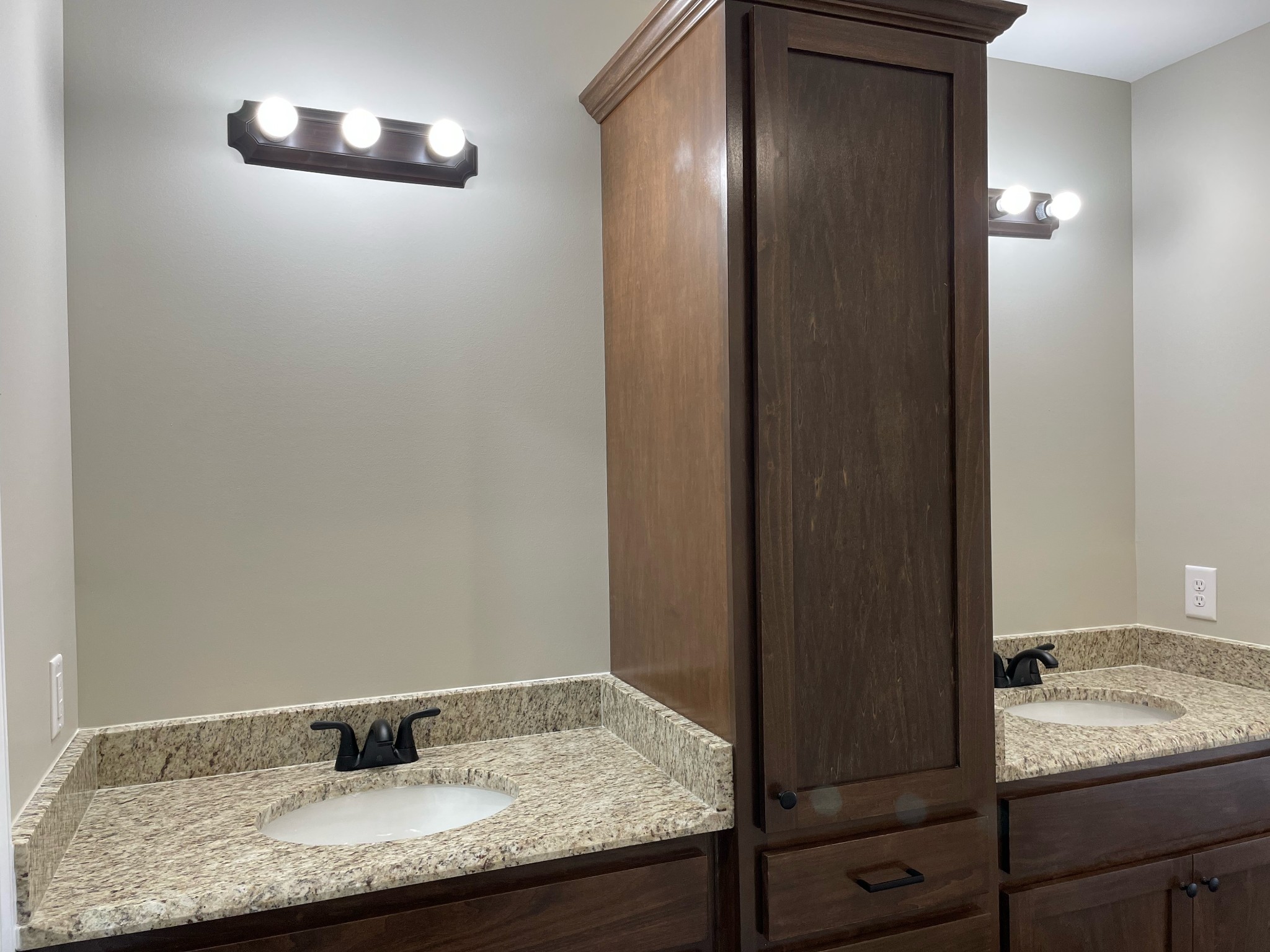 1185 Coleytown Road Lafayette, TN 37083 - Photo 14 of 20 a bathroom with a granite countertop sink and a mirror
