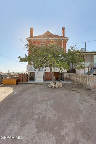 a view of a house with a patio