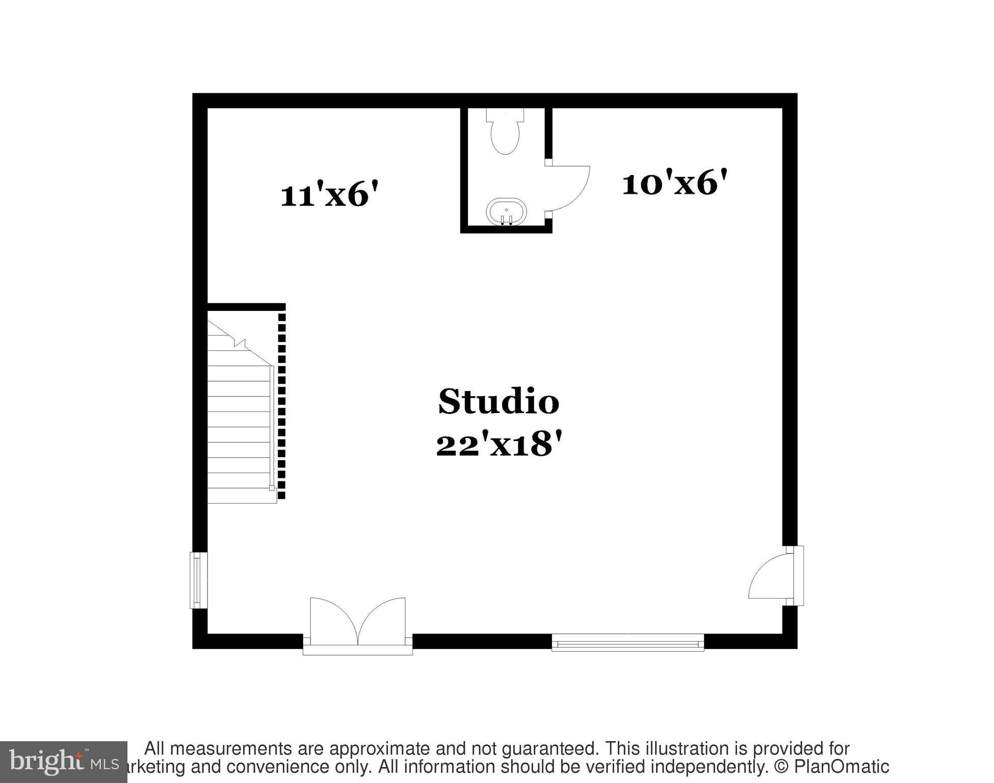 12379 Hunters Grove Road Manassas, VA 20112 - Photo 29 of 30 Studio / Workshop - Main Level Floor Plan