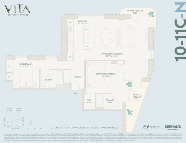 $2,950,000 | 499 9th Avenue, Unit 10CN | Hudson Yards