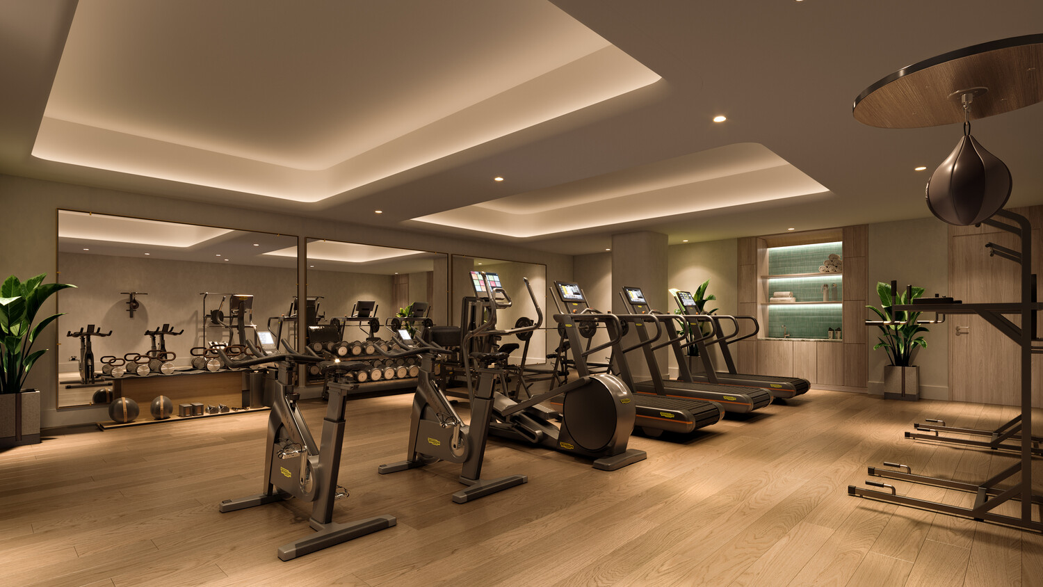 499 9th Avenue, Unit 10CN Manhattan, NY 10018 - Photo 8 of 13 a view of a room with gym equipment