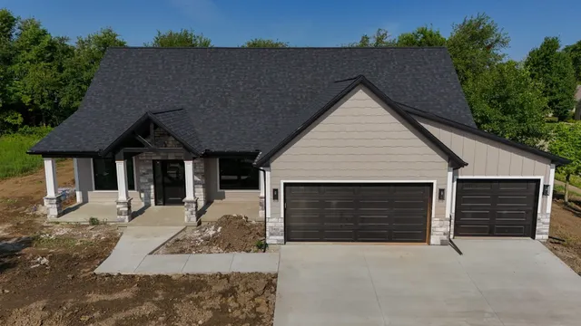 a front view of house