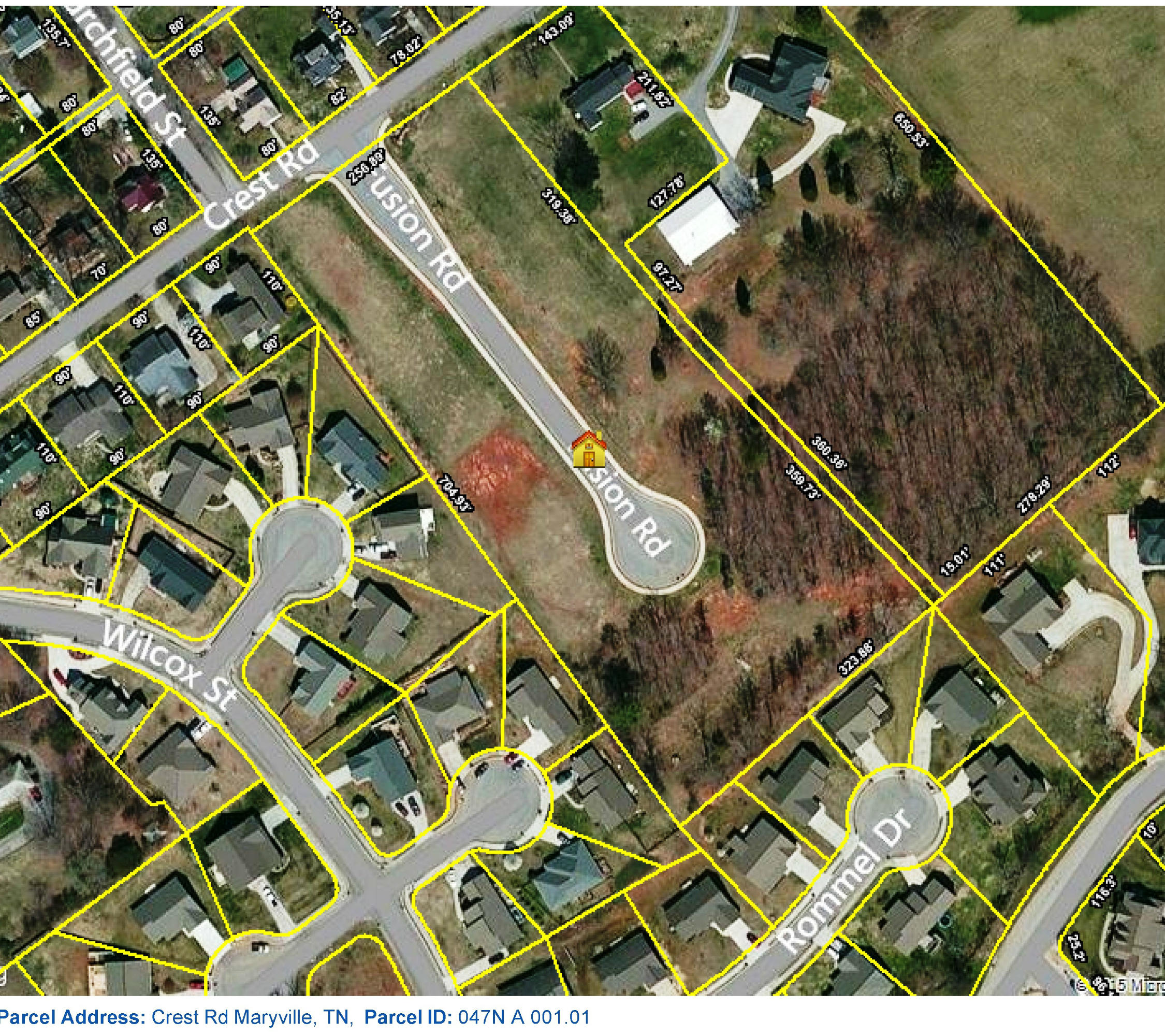 Crest Road Maryville, TN 37804 - Photo 19 of 19 Brooklyn Lane Aerial