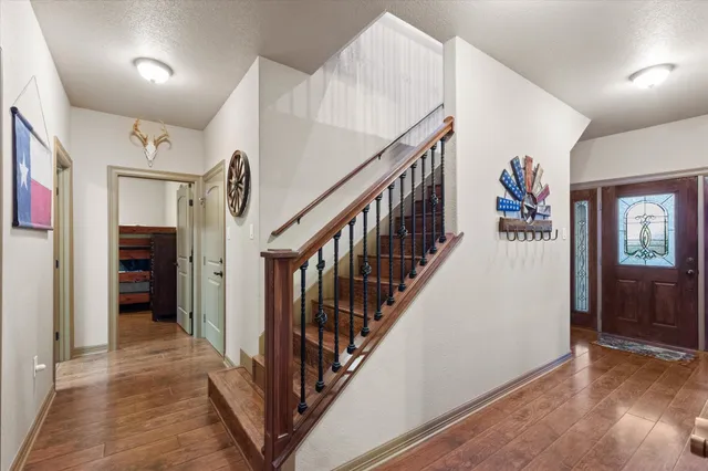 a view of a hallway with interior of the house
