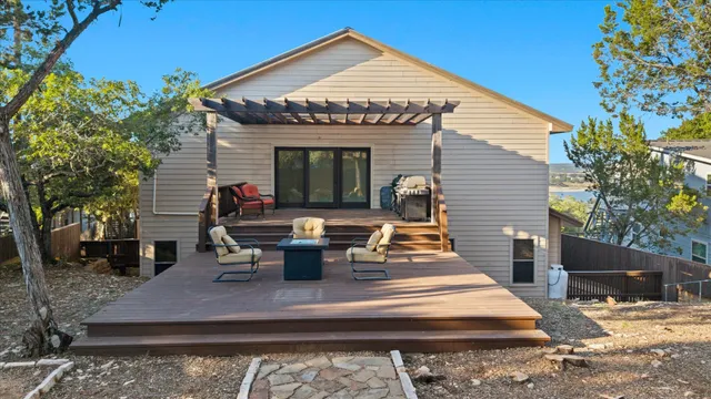 a view of a house with patio