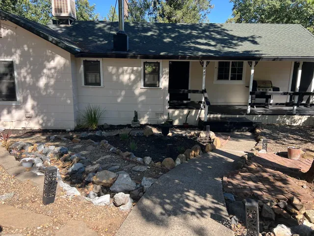 a front view of a house