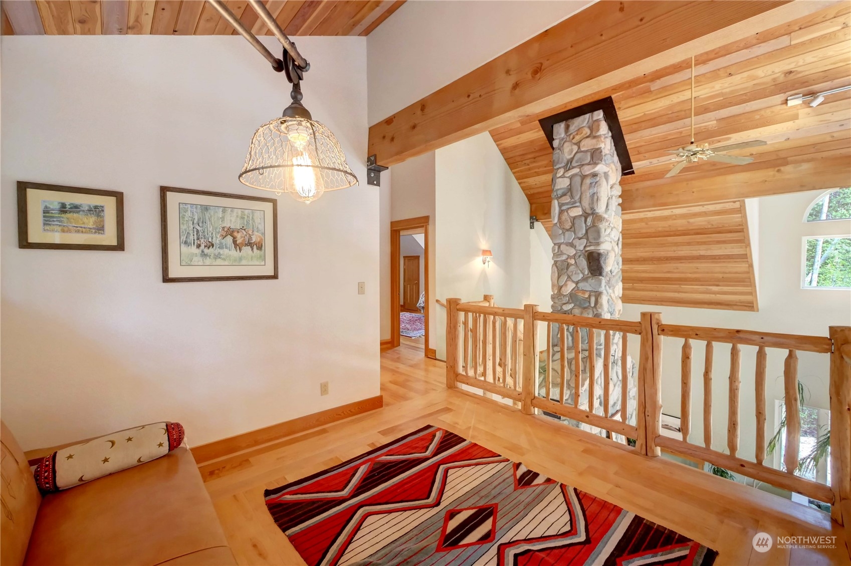 699 Lost River Road Mazama, WA 98833 - Photo 32 of 40 workspace with wooden floor