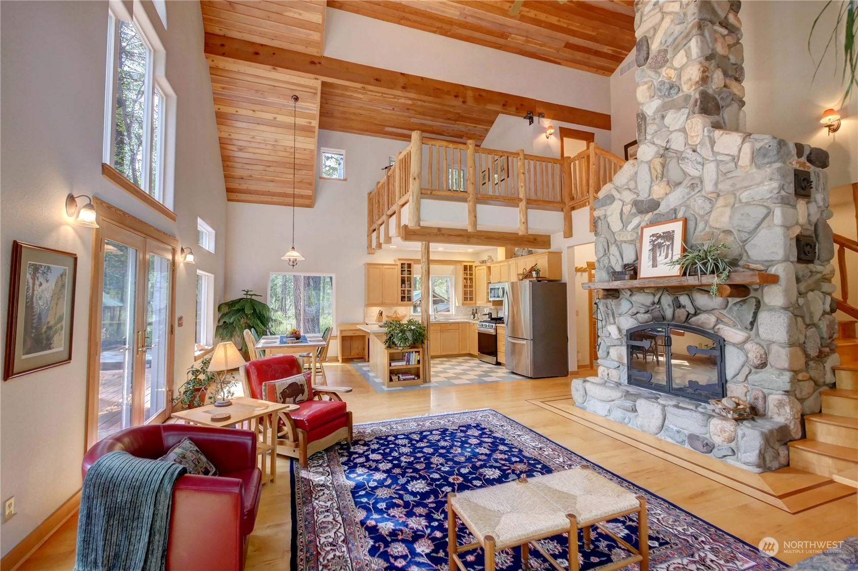 699 Lost River Road Mazama, WA 98833 - Photo 8 of 40 a living room filled with furniture