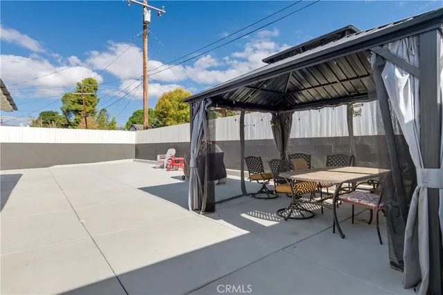 a outdoor space with chairs
