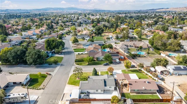 an aerial view of a city with lots of residential buildings