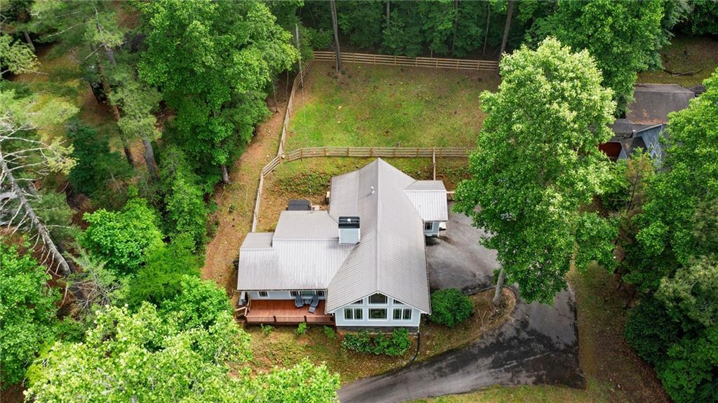 221 Reece Creek Road West Blairsville, GA 30512 - Photo 36 of 42 an aerial view of a house with a yard