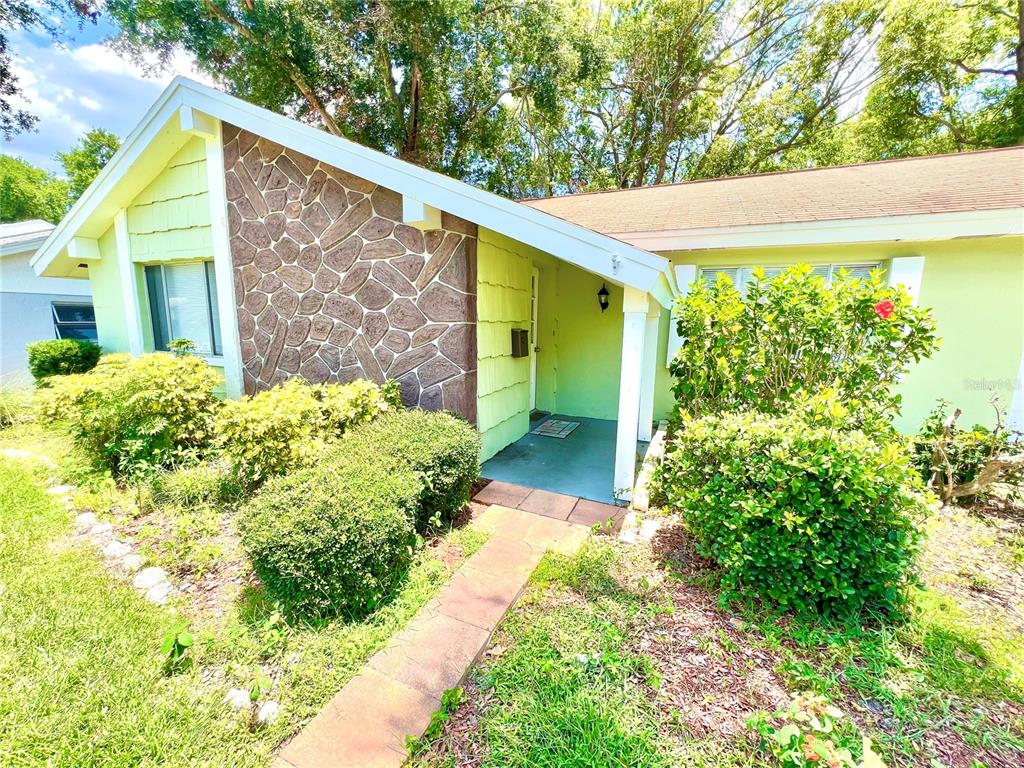 12206 Quail Run Row Hudson, FL 34667 - Photo 2 of 20 a view of a backyard with potted plants