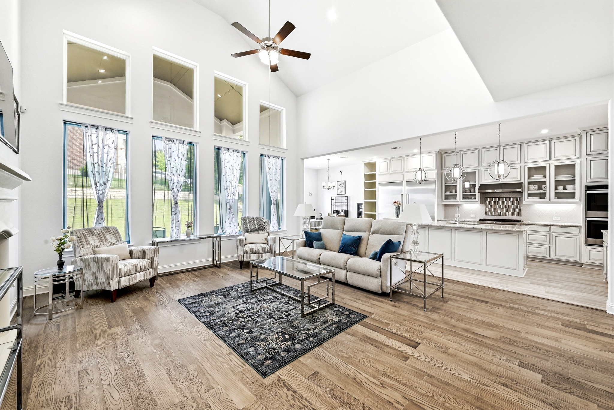 4601 Apollonia Way Leander, TX 78641 - Photo 12 of 40 a living room with furniture and wooden floor