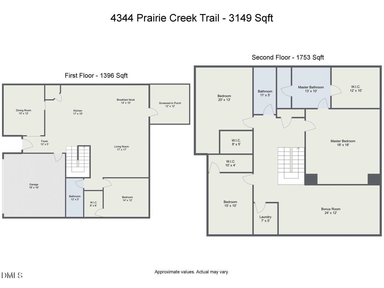 4344 Prairie Creek Trail Raleigh, NC 27616 - Photo 51 of 51 floorplan