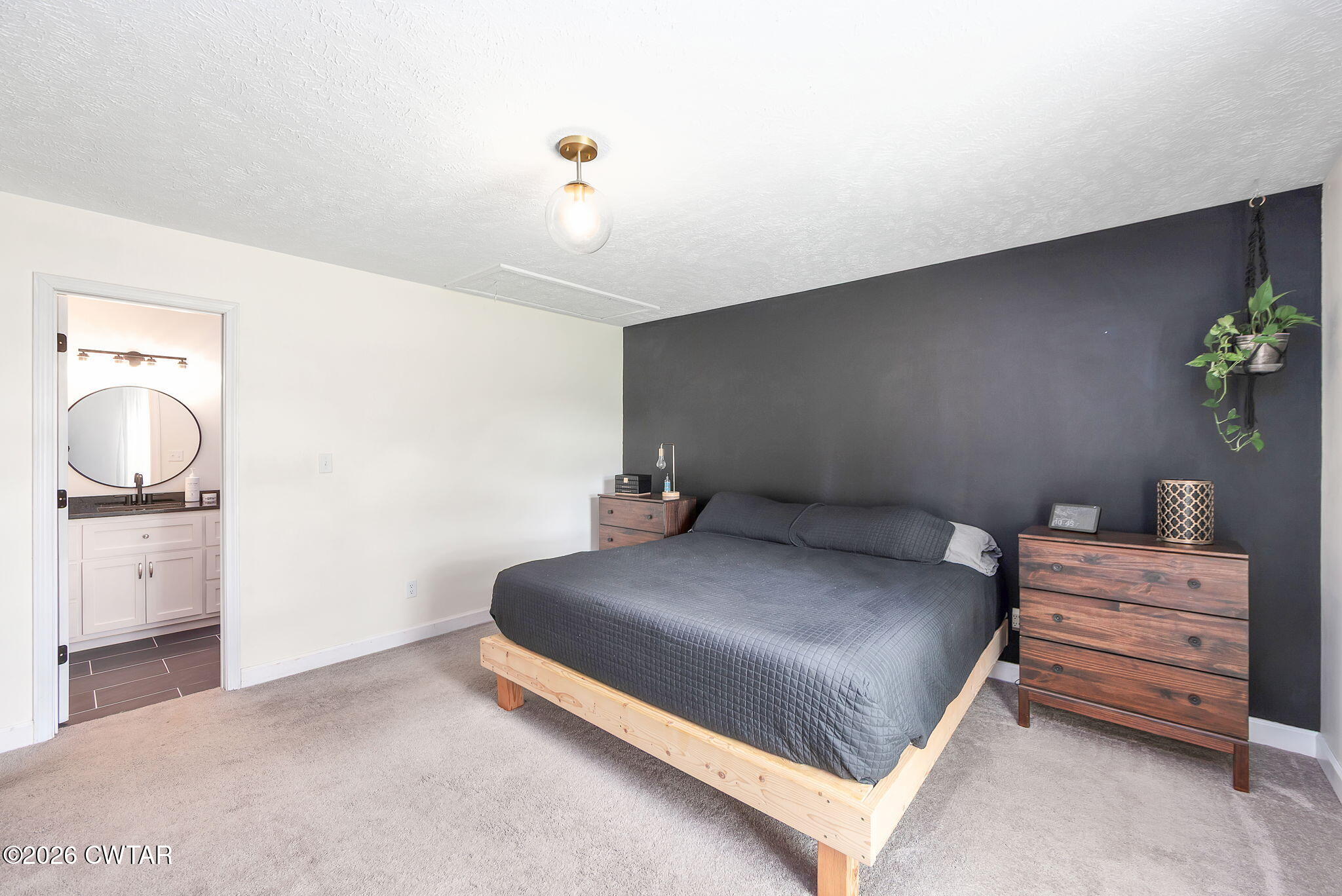 815 Trice Road Henderson, TN 38340 - Photo 21 of 34 a bedroom with a bed and a potted plant