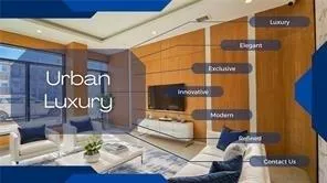 a bedroom with furniture and a lamp