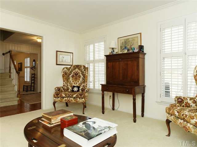 4413 Pitt Street Raleigh, NC 27609 - Photo 6 of 25 a living room with furniture and a window