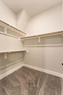a close view of closet