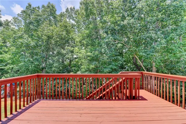 a view of a roof deck