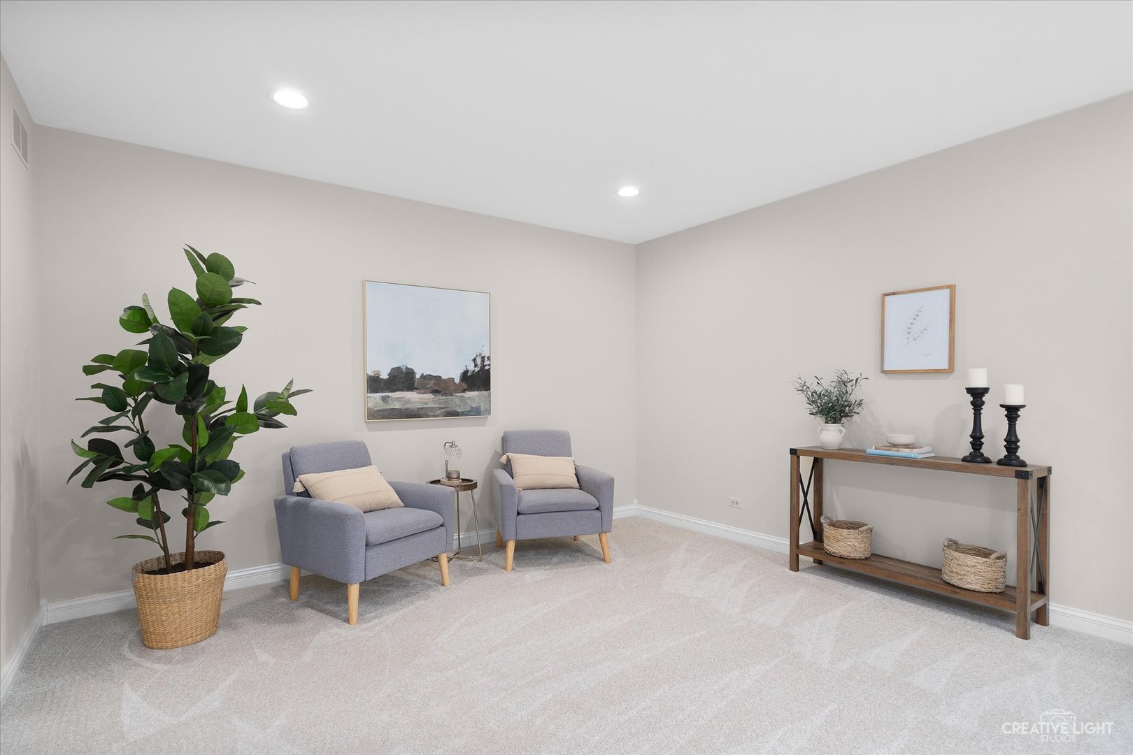 409 Flock Avenue Naperville, IL 60565 - Photo 6 of 48 a living room with furniture a potted plant and a lamp