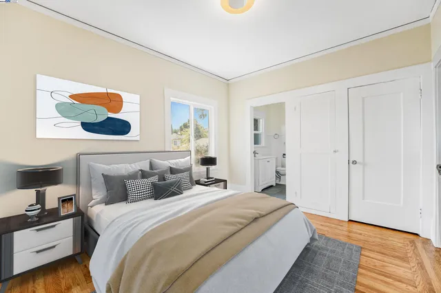 an empty room with a natural light