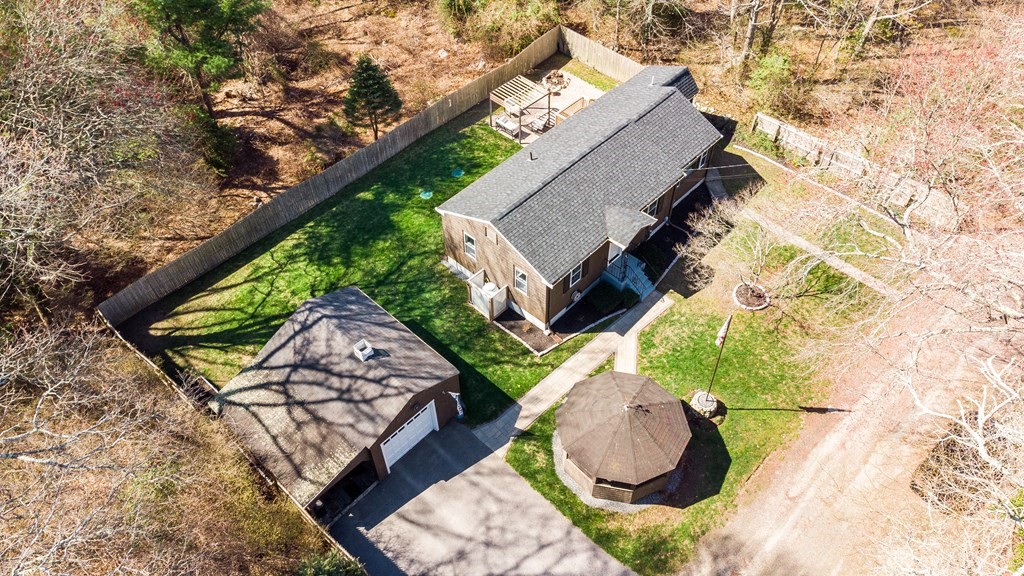 30 County Road Freetown, MA 02717 - Photo 32 of 35 an aerial view of a house with a yard and trees