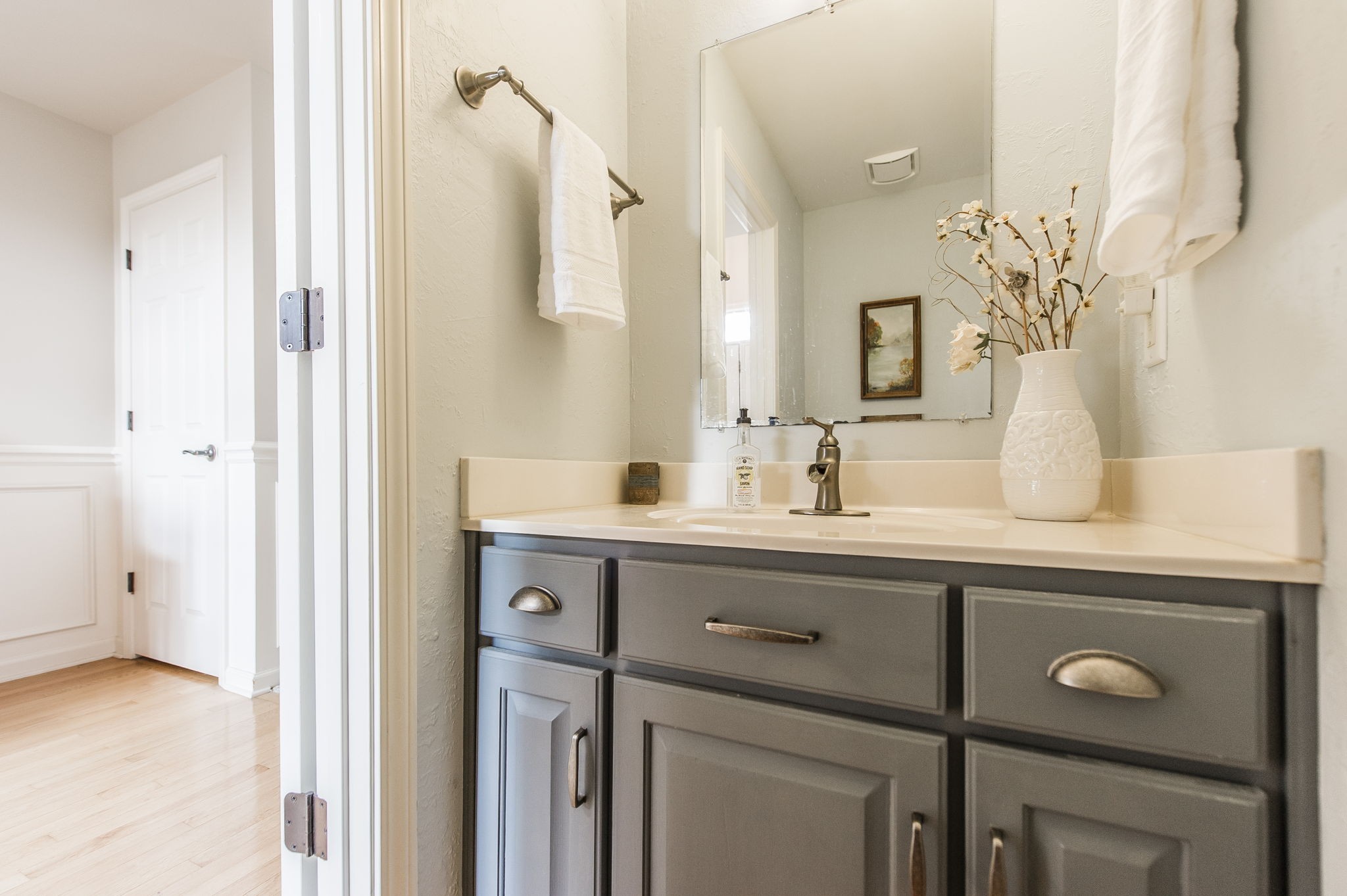 317 Cherry Lane White House, TN 37188 - Photo 32 of 70 a bathroom with a sink double vanity and a mirror