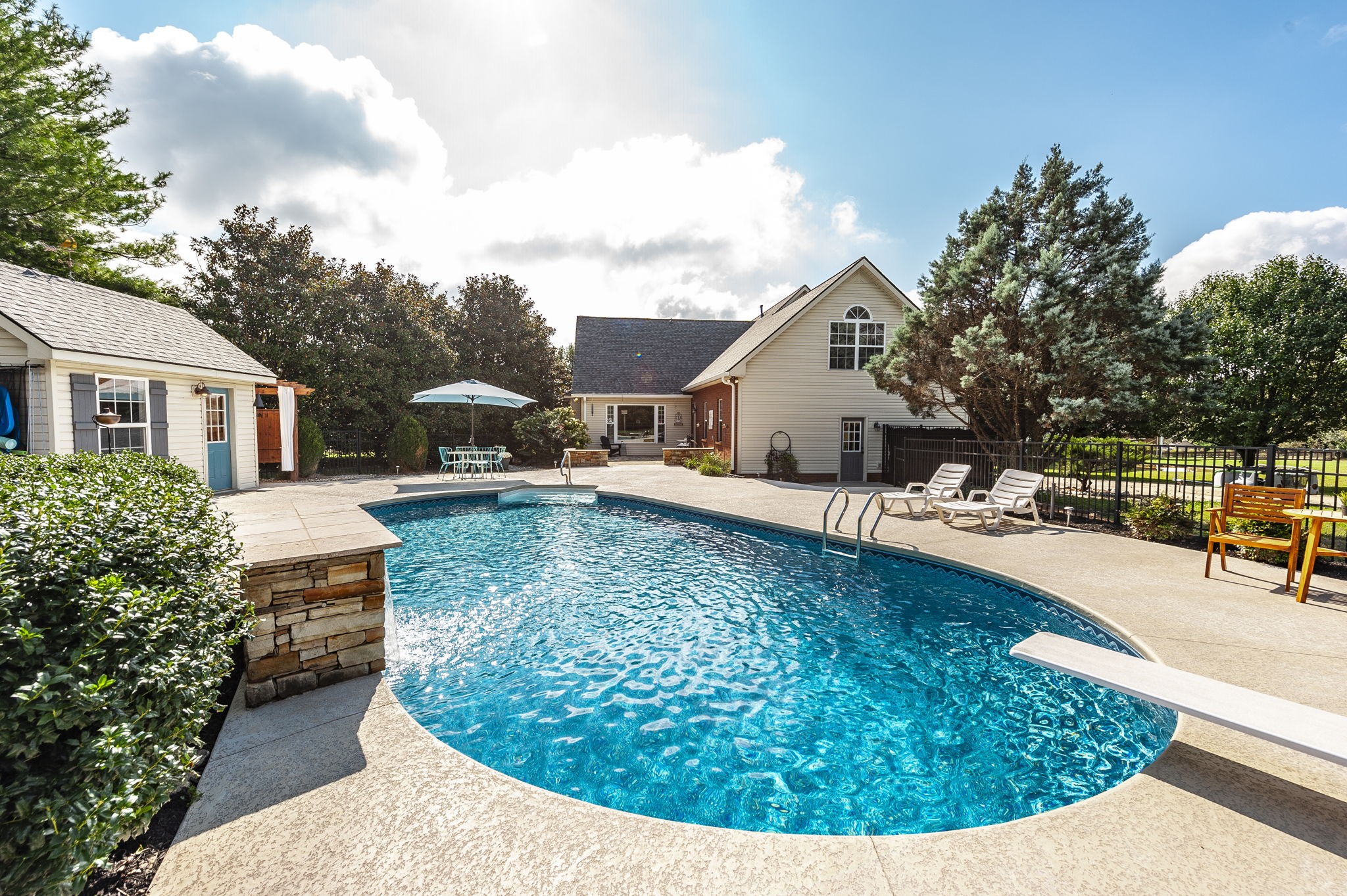 317 Cherry Lane White House, TN 37188 - Photo 10 of 70 a view of a house with swimming pool