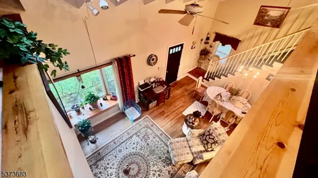 a view of a living room