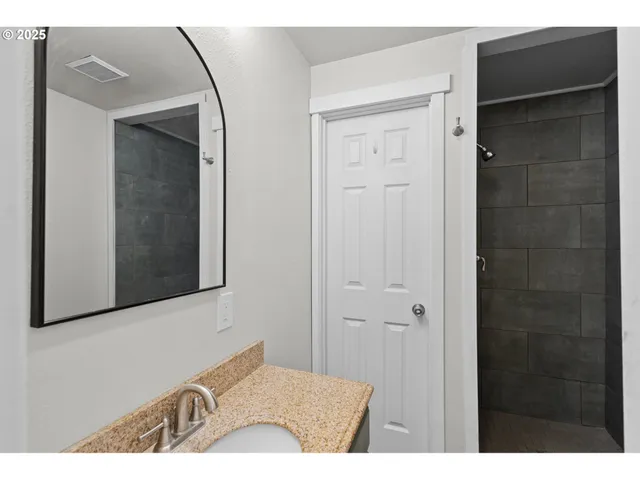 a view of a closet area