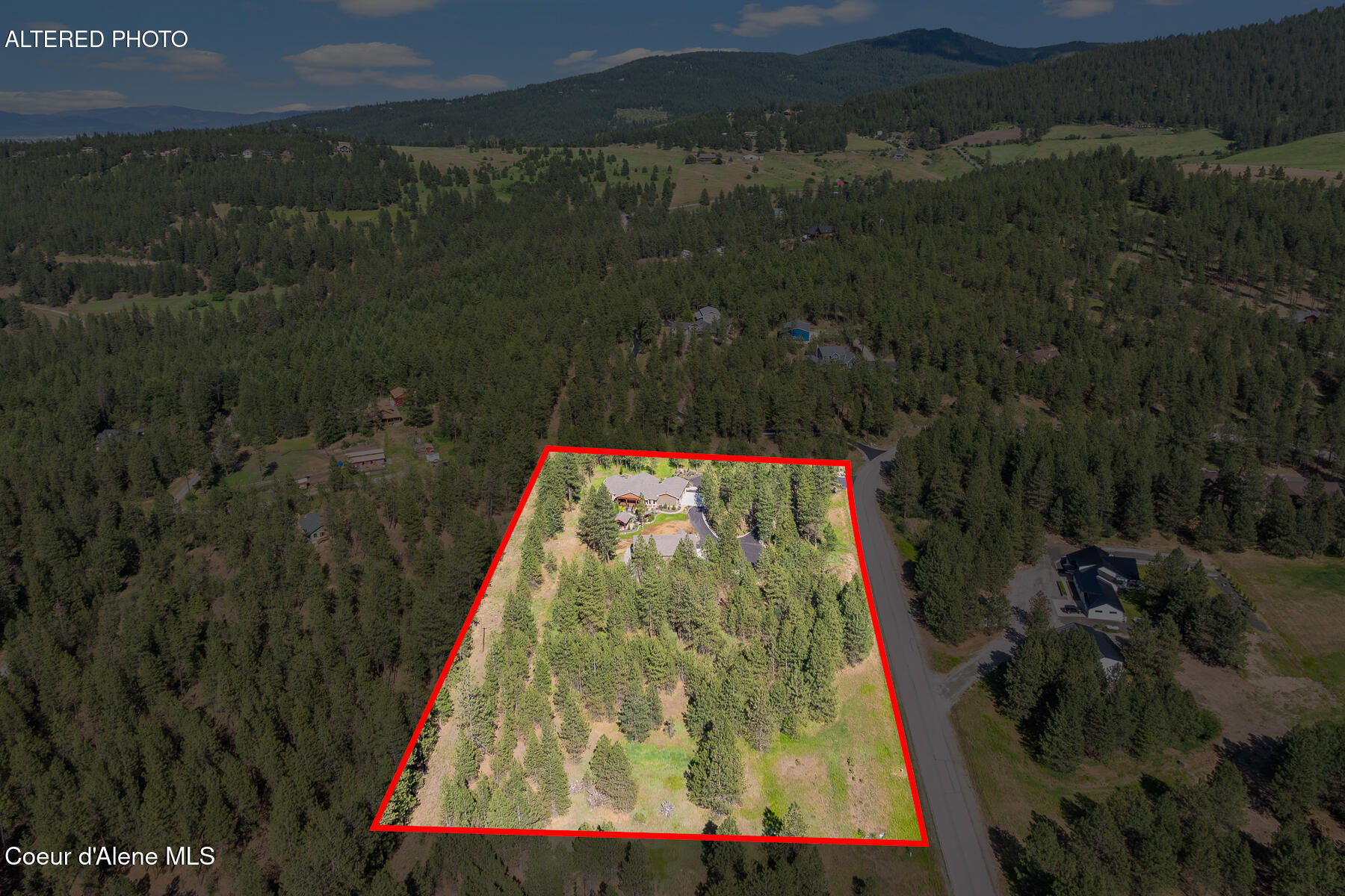 19673 West Treend Road Post Falls, ID 83854 - Photo 105 of 105 Aerial_19673WTreendRd-15_Outlined