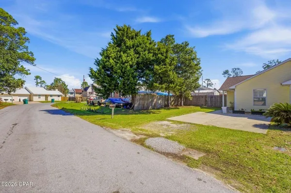 a childrens park with lots of swings and slides