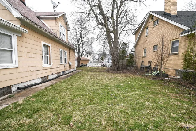 a backyard of a house