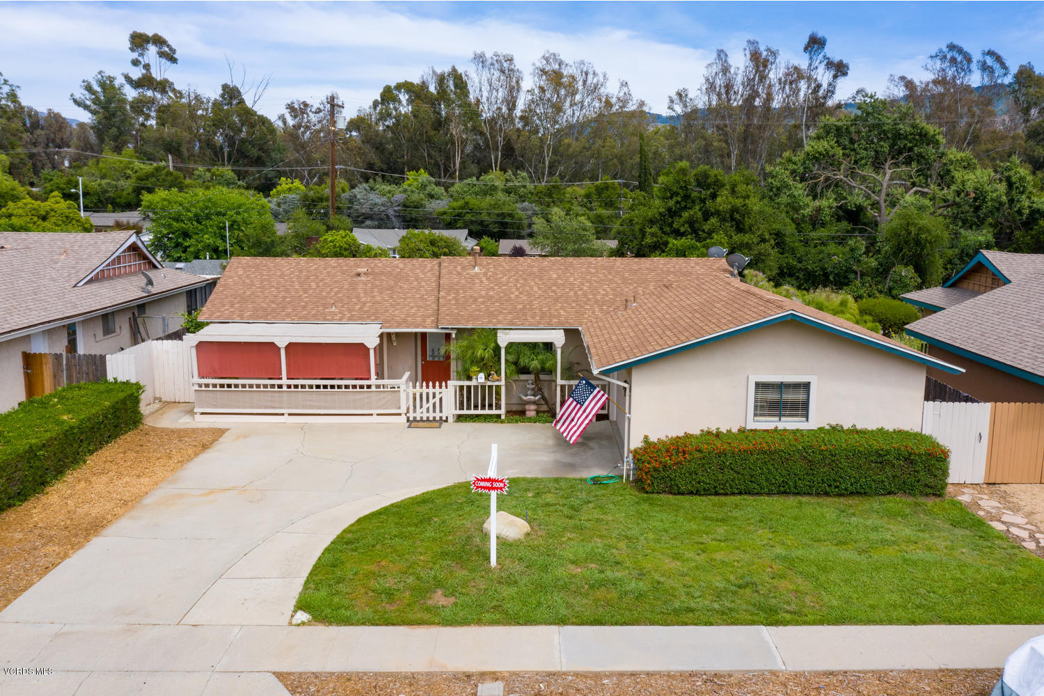 410 South Carrillo Road Ojai, CA 93023 - Photo 3 of 35 410 S Carrillo Rd-003-004-Aerial-MLS_Siz