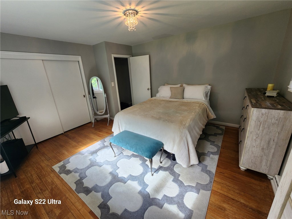 2128 Miami Road Euclid, OH 44117 - Photo 25 of 36 Bedroom featuring a closet and dark hardwood / wood-style flooring