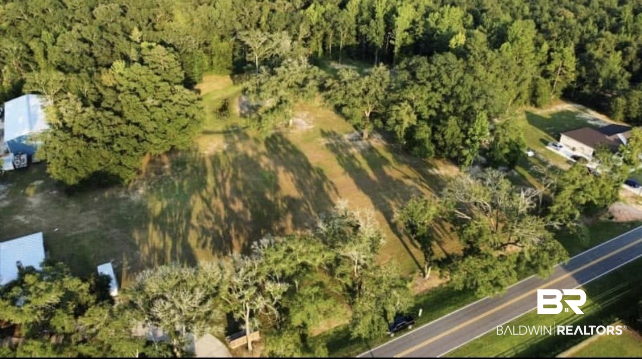 286 Dead Lake Road Creola, AL 36525 - Photo 5 of 5 Aerial view of property's location with a forest