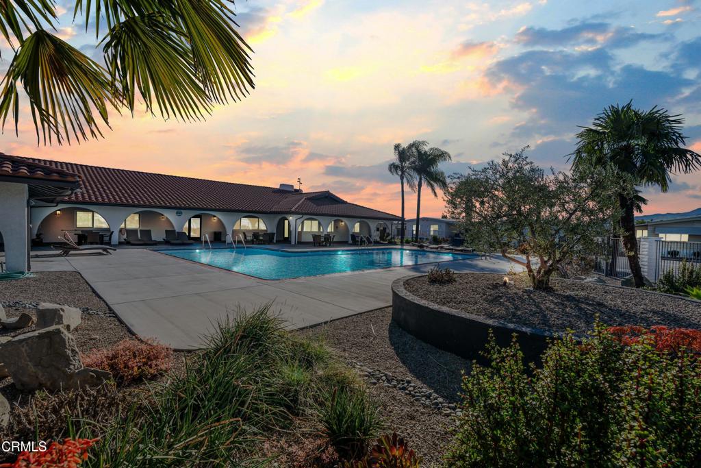 250 East Telegraph Road, Unit 155 Fillmore, CA 93015 - Photo 34 of 39 a view of a house with swimming pool and sitting area