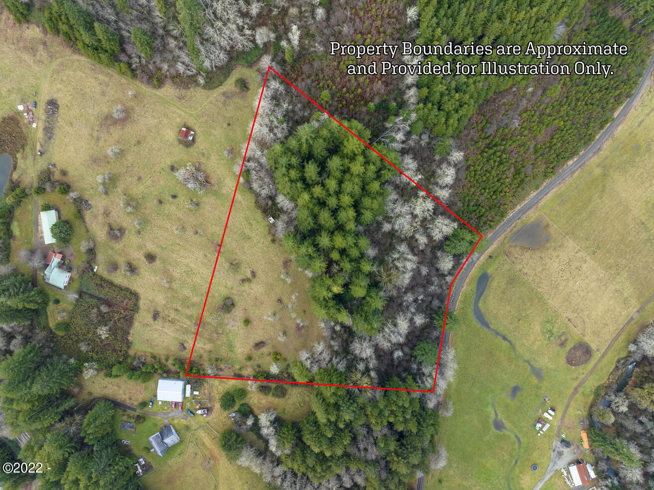 410 Mill Creek Road Toledo, OR 97391 - Photo 1 of 10 Aerial Plat 2 Overview TL 410