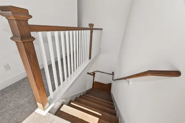 a view of a room with an empty space