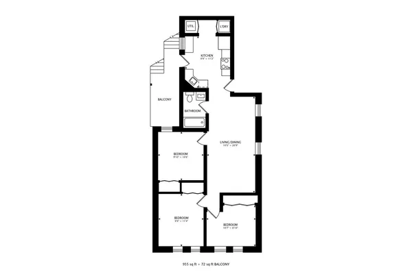 a picture of a floor plan