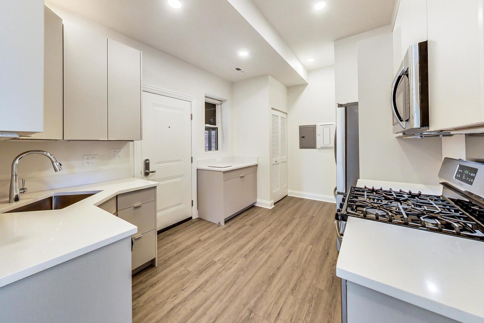 2312 West Ohio Street, Unit 2S Chicago, IL 60612 - Photo 3 of 18 a kitchen with a sink appliances and cabinets