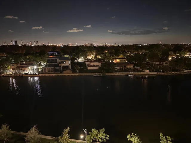 a city view from a balcony