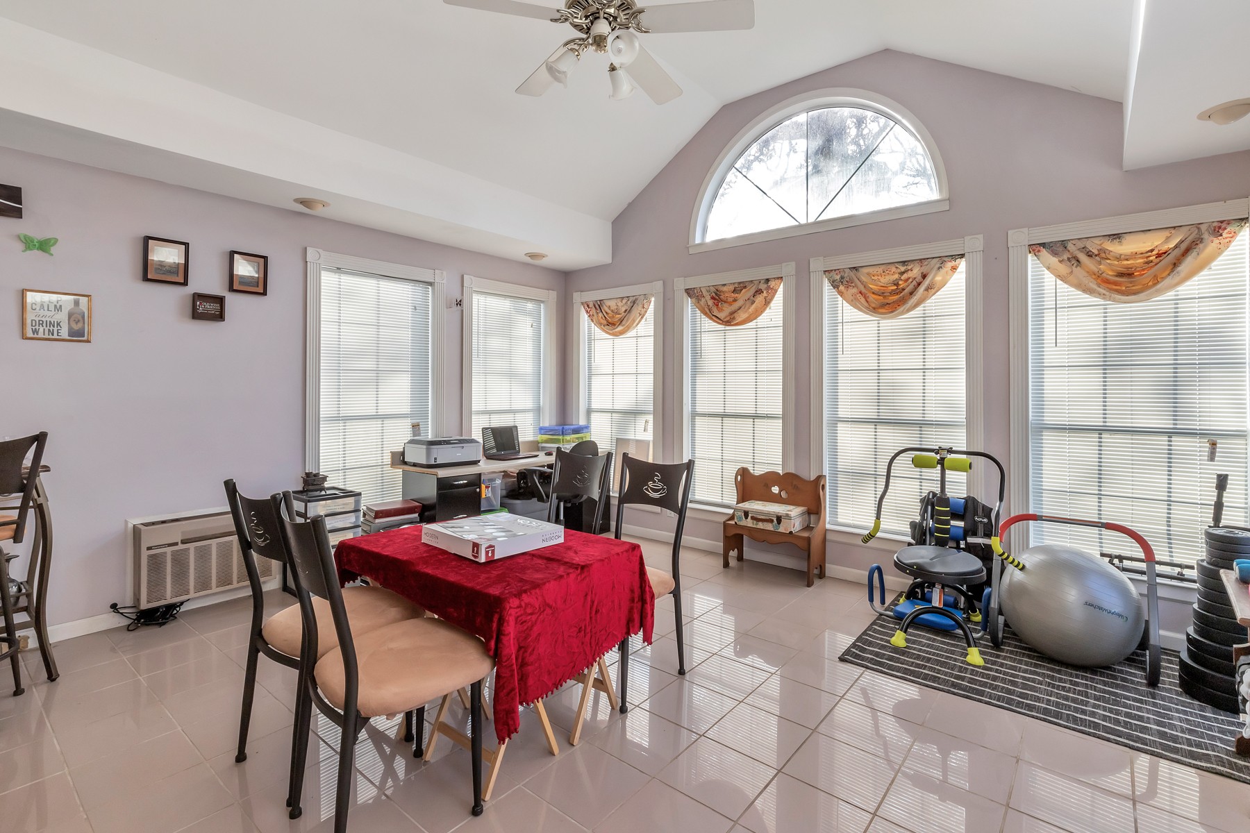 5970 South Lamont Road Springfield, TN 37172 - Photo 12 of 15 a view of a dining room with furniture a chandelier and a large window